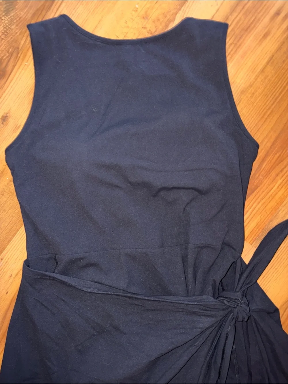 YPB Abercrombie Tie Game Romper Dress Black L NWT - Picture 7 of 15